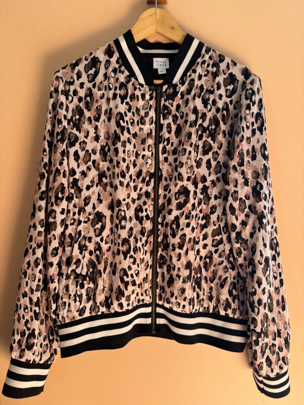 Leopard Print Bomber Jacket - Peyton Jensen